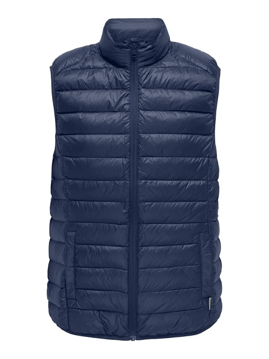 Zdjęcie produktu ONLY & SONS Kamizelka pikowana "Noa" w kolorze granatowym rozmiar: M