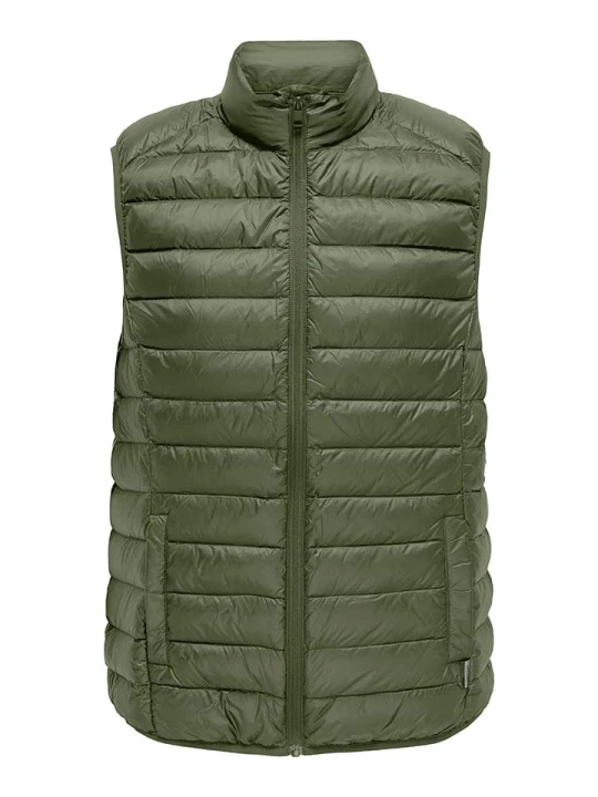 Zdjęcie produktu ONLY & SONS Kamizelka pikowana "Noa" w kolorze zielonym rozmiar: XL
