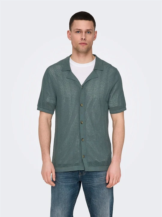 Zdjęcie produktu ONLY & SONS Kardigan "Diego" w kolorze turkusowym rozmiar: S