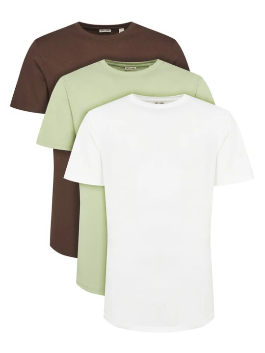 Zdjęcie produktu Only & Sons Komplet t-shirtów Jeff 22034548 Zielony Regular Fit