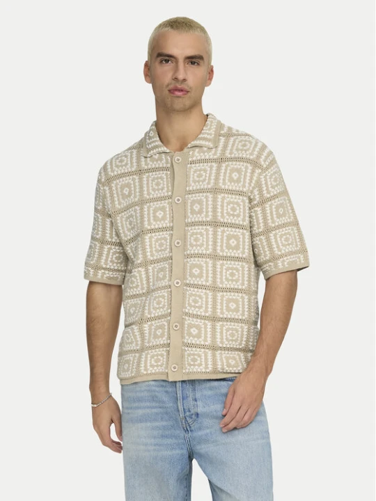 Zdjęcie produktu Only & Sons Koszula Bart 22033329 Beżowy Relaxed Fit