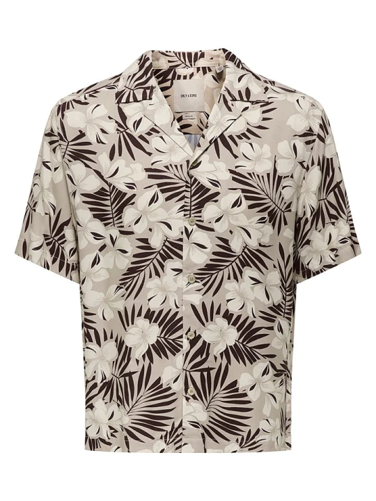 Zdjęcie produktu ONLY & SONS Koszula "Onsdash" - Regular fit - w kolorze beżowym rozmiar: XL