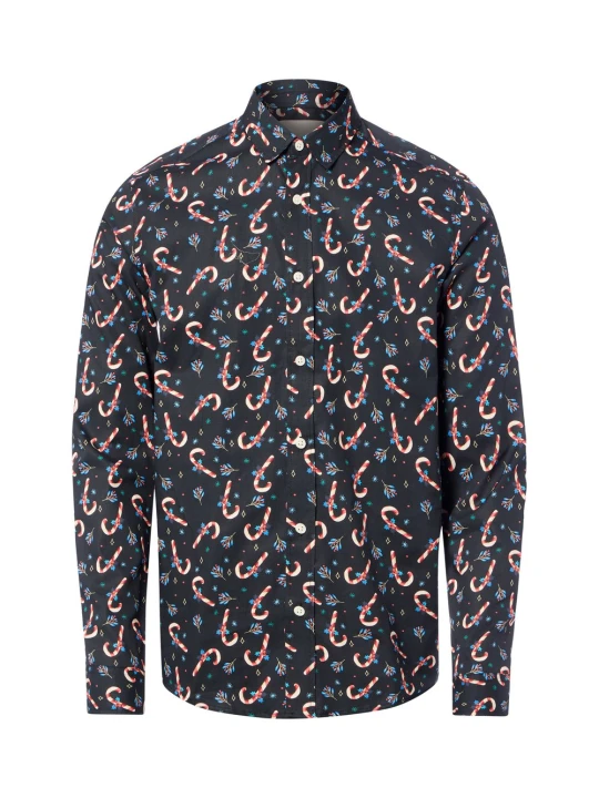 Zdjęcie produktu Only&Sons koszula świąteczna - Onsalf Mężczyźni Slim Fit Bawełna czarny | wielokolorowy Only & Sons