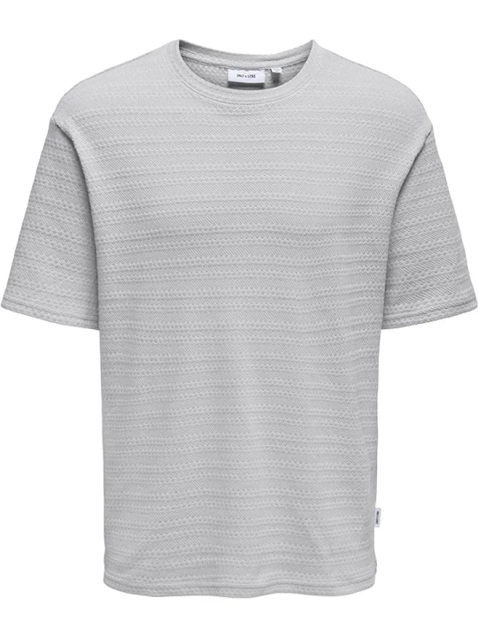 Zdjęcie produktu ONLY & SONS Koszulka "Givo" w kolorze szarym rozmiar: S