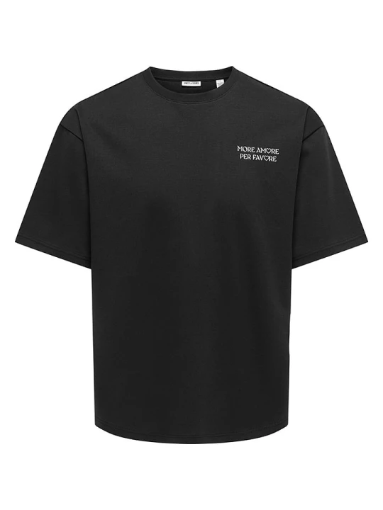 Zdjęcie produktu ONLY & SONS Koszulka "Onscaspian" w kolorze czarnym rozmiar: XL