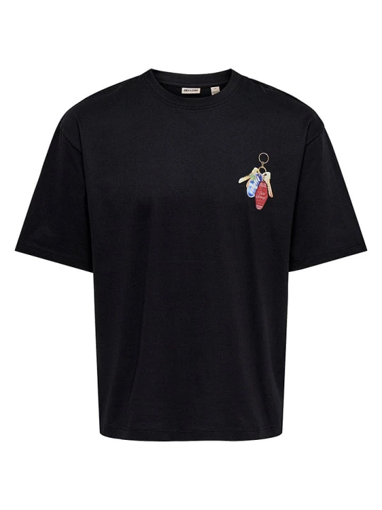 Zdjęcie produktu ONLY & SONS Koszulka "Onsfred" w kolorze czarnym rozmiar: XL