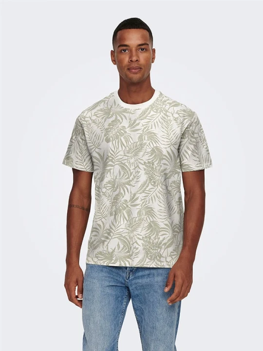 Zdjęcie produktu ONLY & SONS Koszulka "Perry" w kolorze beżowym rozmiar: XL