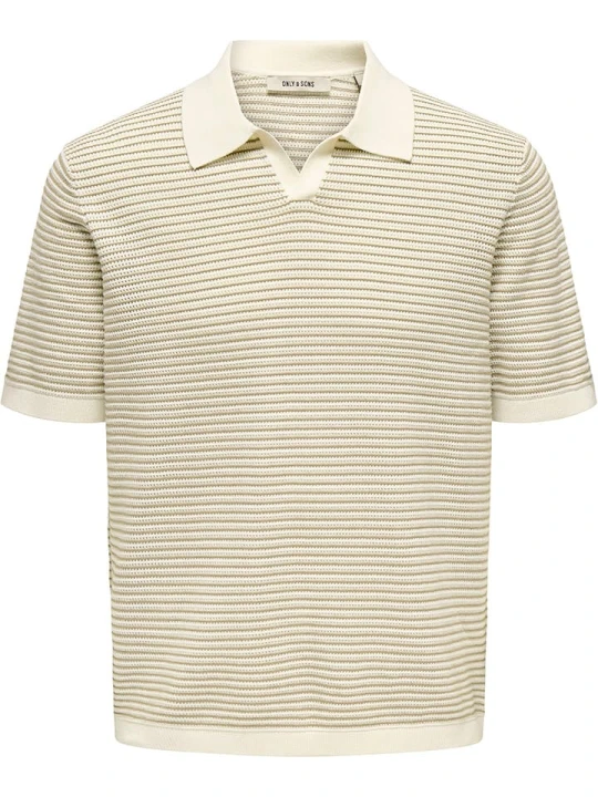Zdjęcie produktu ONLY & SONS Koszulka polo "Kian" w kolorze beżowym rozmiar: XXL