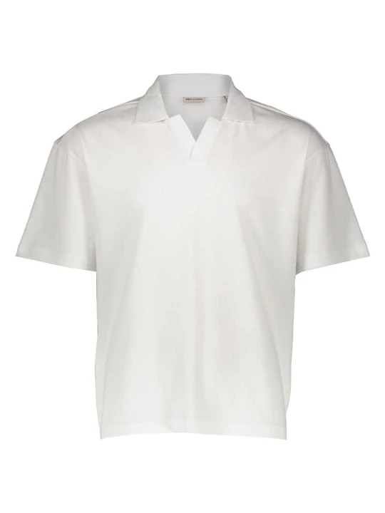 Zdjęcie produktu ONLY & SONS Koszulka polo "Onscaspian" w kolorze białym rozmiar: S