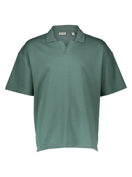 Zdjęcie produktu ONLY & SONS Koszulka polo "Onscaspian" w kolorze zielonym rozmiar: L