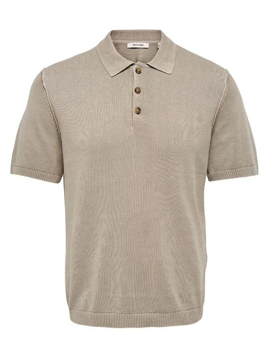 Zdjęcie produktu ONLY & SONS Koszulka polo "Onsgarson" w kolorze beżowym rozmiar: S