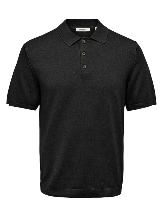Zdjęcie produktu ONLY & SONS Koszulka polo "Onsgarson" w kolorze czarnym rozmiar: M