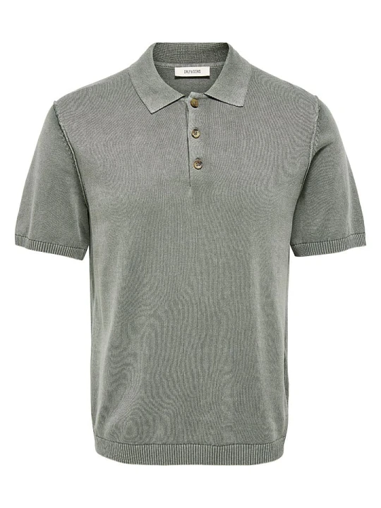Zdjęcie produktu ONLY & SONS Koszulka polo "Onsgarson" w kolorze szarym rozmiar: S