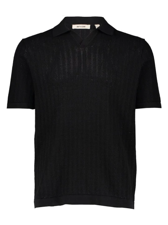 Zdjęcie produktu ONLY & SONS Koszulka polo "Onsmoon" w kolorze czarnym rozmiar: XL