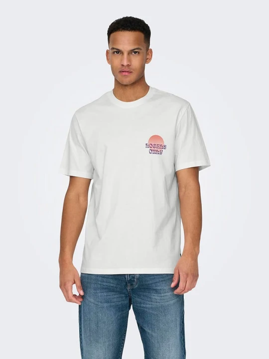 Zdjęcie produktu ONLY & SONS Koszulka w kolorze białym rozmiar: XL