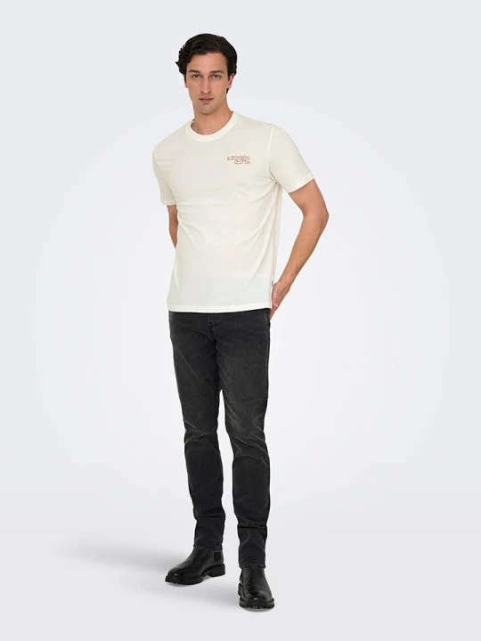 Zdjęcie produktu ONLY & SONS Koszulka w kolorze białym rozmiar: XL