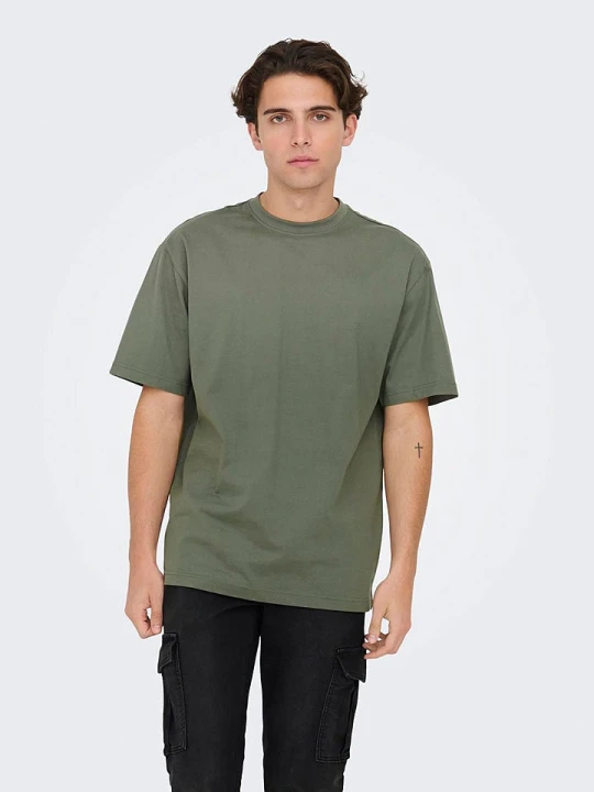 Zdjęcie produktu ONLY & SONS Koszulka w kolorze khaki rozmiar: XL