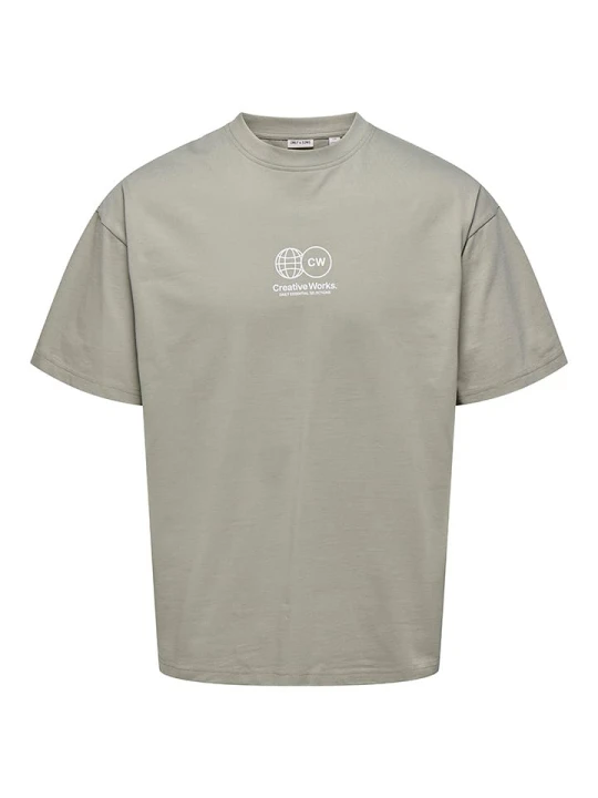 Zdjęcie produktu ONLY & SONS Koszulka w kolorze szarym rozmiar: XL