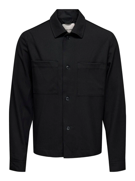 Zdjęcie produktu ONLY & SONS Kurtka koszulowa "Miro" w kolorze czarnym rozmiar: XXL