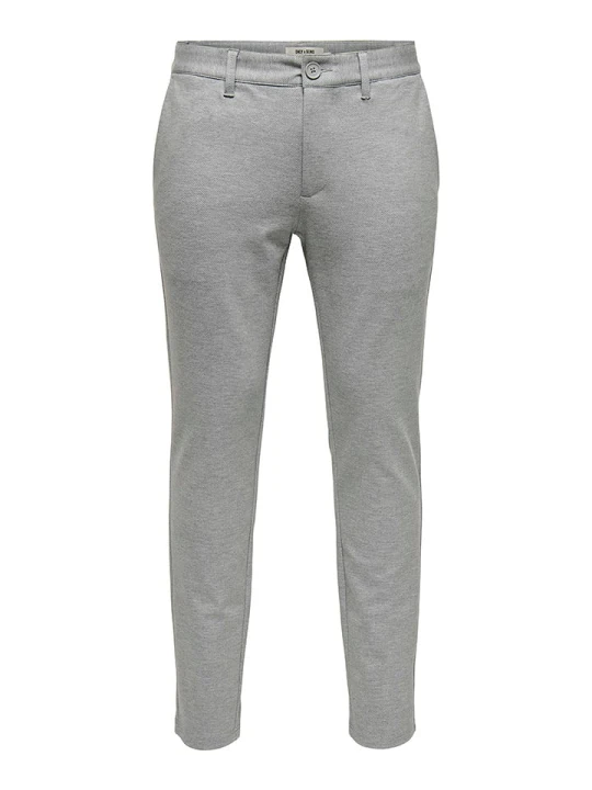 Zdjęcie produktu ONLY & SONS Spodnie chino "Mark" - Slim fit - w kolorze jasnoszarym rozmiar: W28/L32