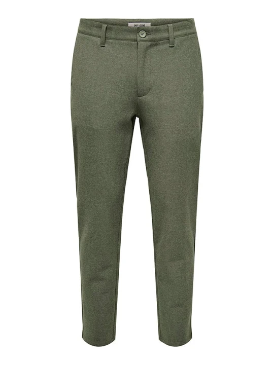 Zdjęcie produktu ONLY & SONS Spodnie chino "Mark" - Slim fit - w kolorze khaki rozmiar: W28 / L32