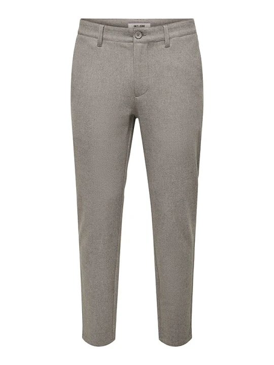 Zdjęcie produktu ONLY & SONS Spodnie chino "Mark" - Slim fit - w kolorze szarobrązowym rozmiar: W32/L32