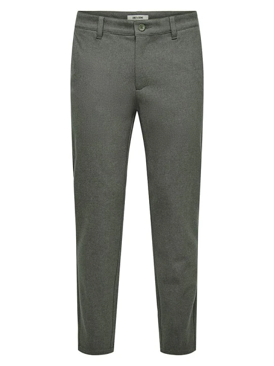 Zdjęcie produktu ONLY & SONS Spodnie chino "Mark" - Slim fit - w kolorze szarym rozmiar: W29 / L32
