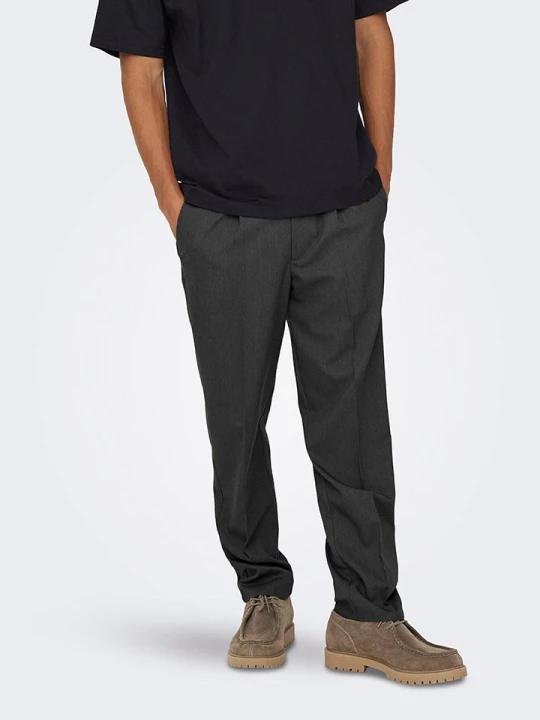 Zdjęcie produktu ONLY & SONS Spodnie chino "Miro" - Comfort fit - w kolorze antracytowym rozmiar: XL