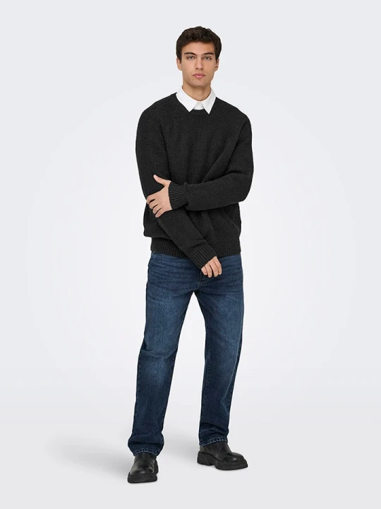 Zdjęcie produktu ONLY & SONS Sweter "Dale" w kolorze czarnym rozmiar: M