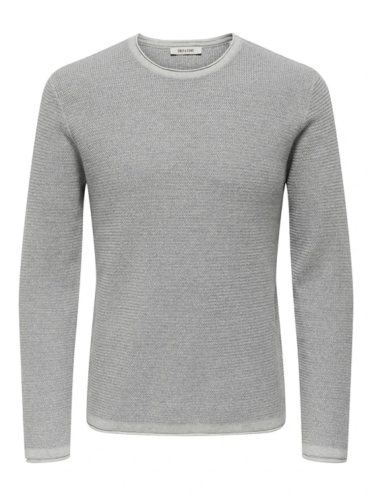 Zdjęcie produktu ONLY & SONS Sweter "Eric" w kolorze jasnoszarym rozmiar: L