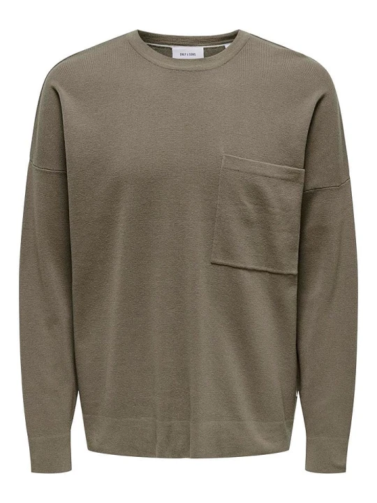 Zdjęcie produktu ONLY & SONS Sweter "Lamai" w kolorze szarobrązowym rozmiar: S