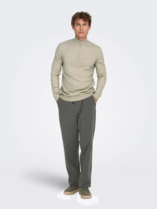 Zdjęcie produktu ONLY & SONS Sweter "Loui" w kolorze beżowym rozmiar: M