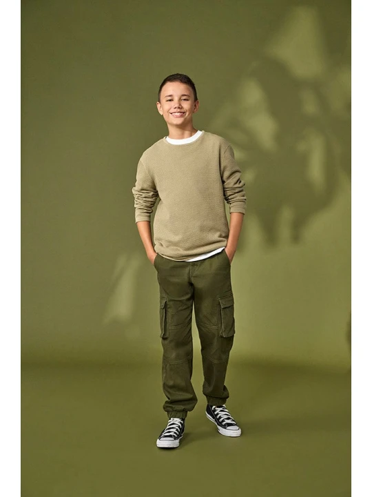 Zdjęcie produktu Only&Sons Sweter "Panter" w kolorze khaki rozmiar: 158/164 Only & Sons