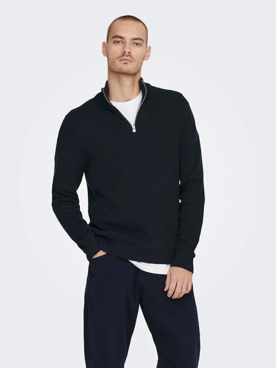 Zdjęcie produktu ONLY & SONS Sweter "Phil" w kolorze czarnym rozmiar: L