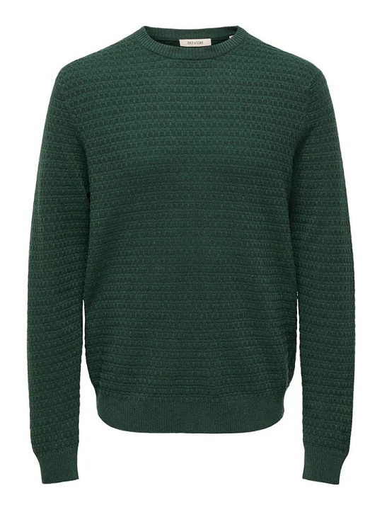 Zdjęcie produktu ONLY & SONS Sweter w kolorze ciemnozielonym rozmiar: M