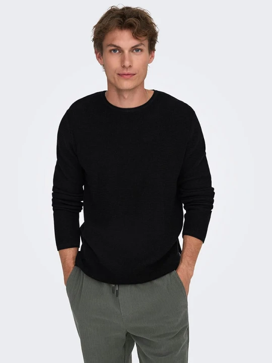 Zdjęcie produktu ONLY & SONS Sweter w kolorze czarnym rozmiar: L