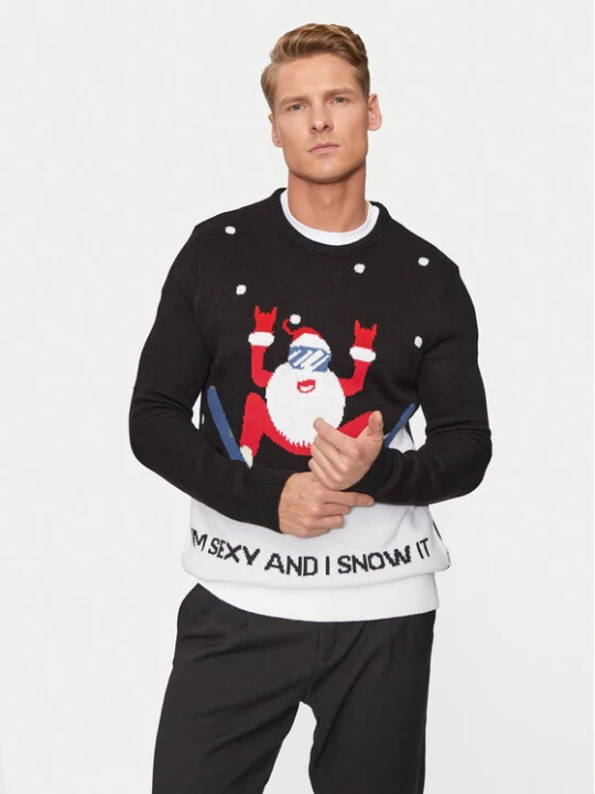 Zdjęcie produktu Only & Sons Sweter Xmas 22031170 Czarny Regular Fit
