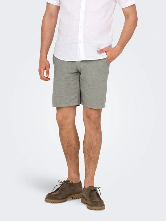 Zdjęcie produktu ONLY & SONS Szorty chino "Onsmark" w kolorze zielonym rozmiar: M