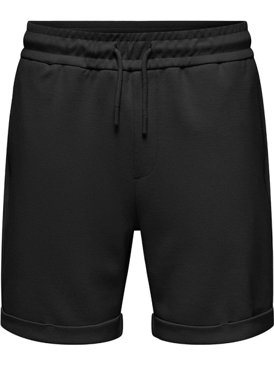Zdjęcie produktu ONLY & SONS Szorty dresowe "Kodyl" w kolorze czarnym rozmiar: XL
