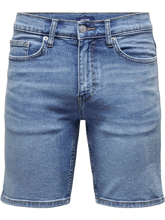Zdjęcie produktu ONLY & SONS Szorty dżinsowe "Weft" w kolorze niebieskim rozmiar: XXL