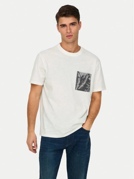 Zdjęcie produktu Only & Sons T-Shirt 22025286 Biały Regular Fit