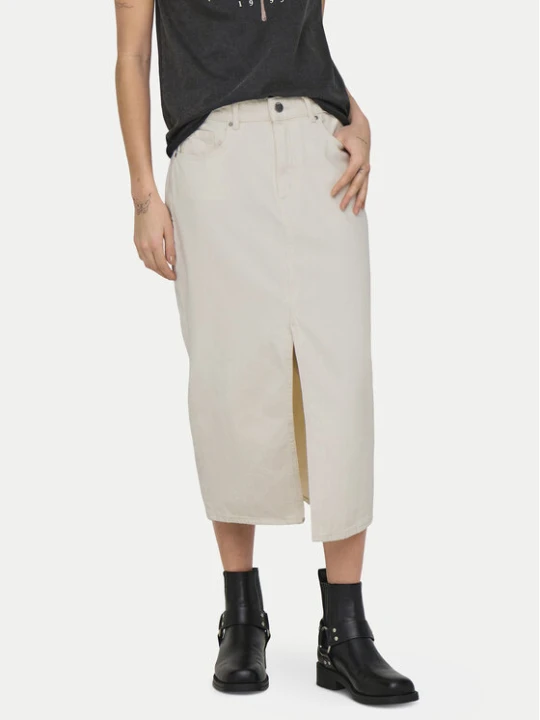 Zdjęcie produktu ONLY Spódnica jeansowa Bianca 15319268 Beżowy Regular Fit