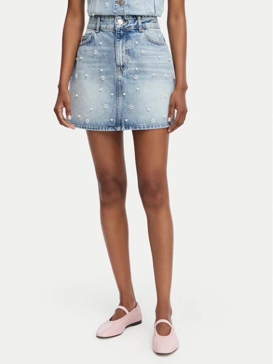Zdjęcie produktu ONLY Spódnica jeansowa Onur 15367472 Niebieski Regular Fit