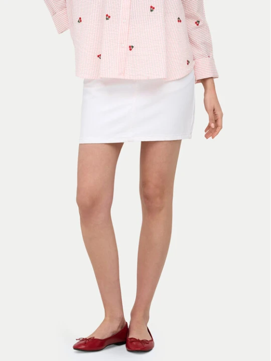 Zdjęcie produktu ONLY Spódnica jeansowa Stella 15339630 Biały Regular Fit
