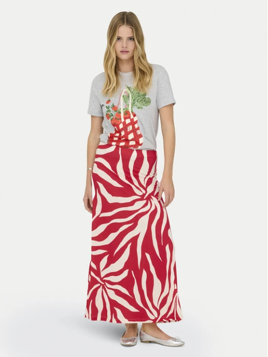 Zdjęcie produktu ONLY Spódnica maxi Chigo Sakura 15366894 Czerwony Regular Fit
