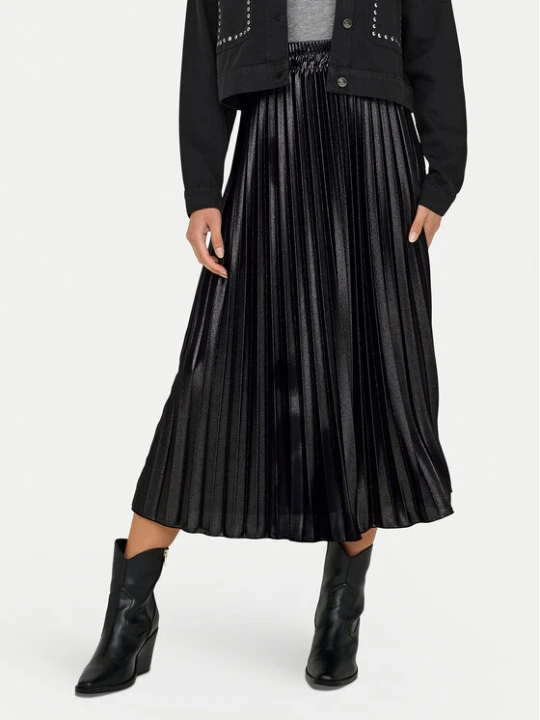 Zdjęcie produktu ONLY Spódnica plisowana Lyon 15330727 Czarny Regular Fit