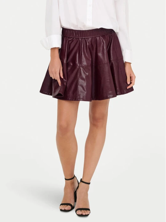 Zdjęcie produktu ONLY Spódnica z imitacji skóry Jacky 15355512 Fioletowy Regular Fit