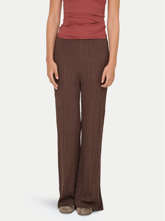 Zdjęcie produktu ONLY Spodnie materiałowe Ella 15368471 Brązowy Wide Leg