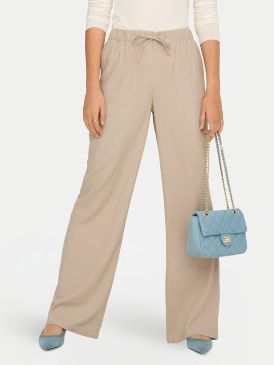 Zdjęcie produktu ONLY Spodnie materiałowe Goa 15363676 Beżowy Straight Fit