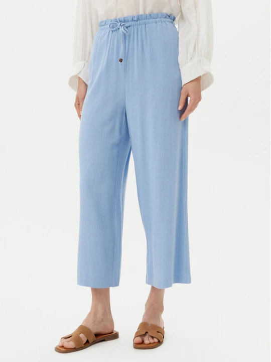 Zdjęcie produktu ONLY Spodnie materiałowe Solvi 15338672 Niebieski Cropped Fit